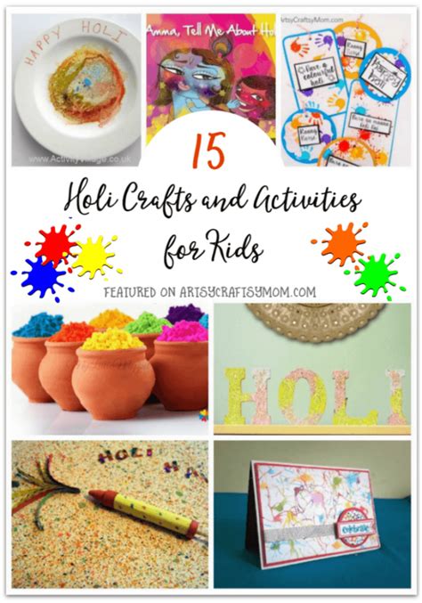 15 Amazingly Fun Holi Crafts and Activities for Kids - Artsy Craftsy Mom