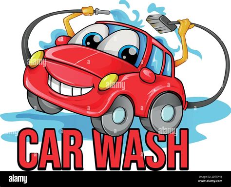 car wash cartoon. symbol vector illustration Stock Vector Image & Art ...