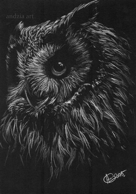 Black owl by http://Anna655.deviantart.com on @DeviantArt Art Drawings Sketches Pencil, Bird ...