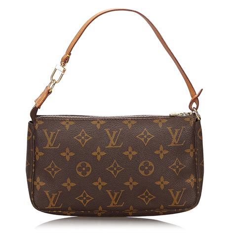 Louis Vuitton Vintage - Monogram Pochette Accessoires Bag - Brown - Leather Handbag - Luxury ...