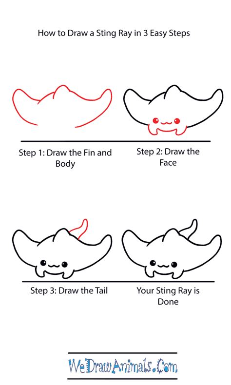 How to Draw a Cute Stingray