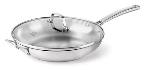 Calphalon Stainless Steel 12" Frying Pan with Lid & Reviews | Wayfair