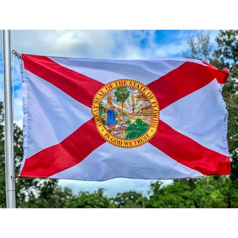 Florida Flag / State of FL Flags - Nylon Printed 4 X 6 ft.