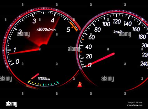 Speedometer and RPM meter Stock Photo - Alamy