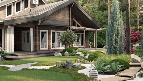 Landscape design Home in the Forest on Behance