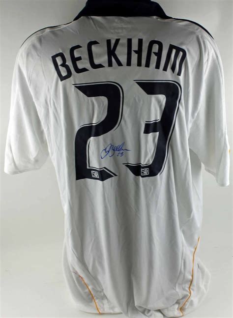 Lot Detail - David Beckham Signed L.A. Galaxy Pro Model Jersey