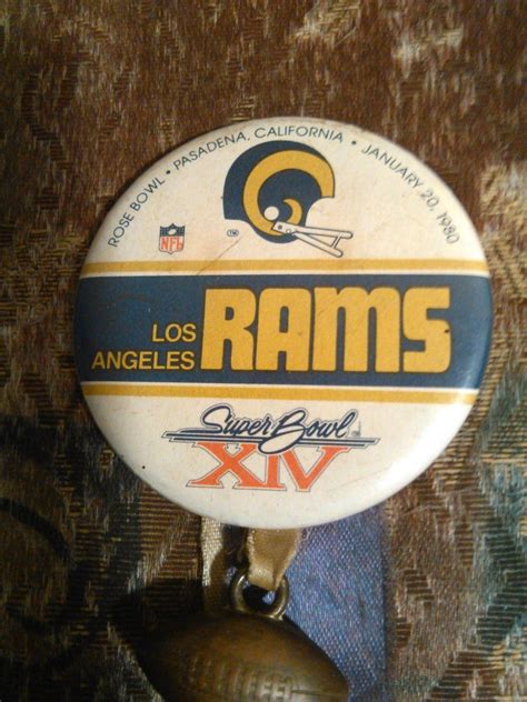 NFL 1980 Los Angeles RAMS SUPER BOWL XIV BADGE | NFL - General ...