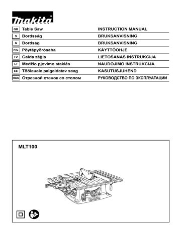 Makita MLT100 Instruction Manual | Manualzz