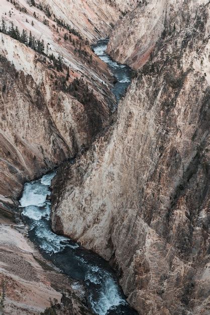 Free Photo | Aerial shot of the yellowstone national park yellowstone usa