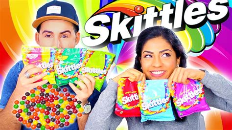 Crazy Skittles Flavor Taste Test! - YouTube