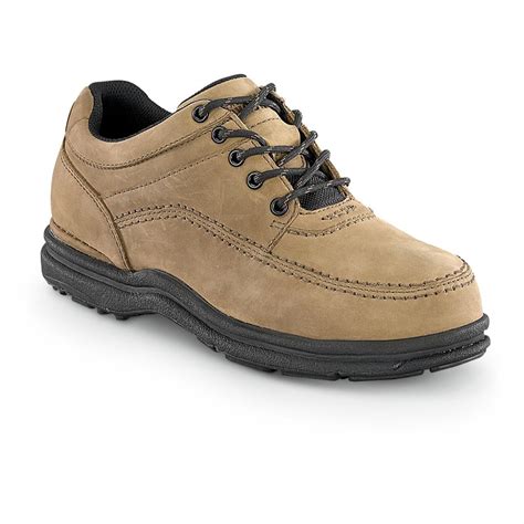 Men's Rockport Works World Tour Steel Toe Casual Shoes, Tan - 208584 ...