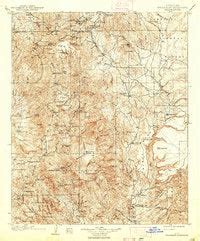 Vintage 1938 Bradshaw Mountains Arizona Topographic Map - Gloss Laminated | Wide World Maps & MORE!