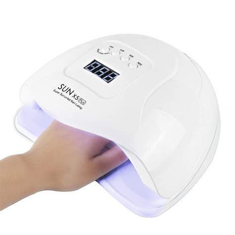 80W UV Gel Nail Lamp, Professional Auto-Sensing Nail Dryer LED UV Light Nail Machine for Gel ...