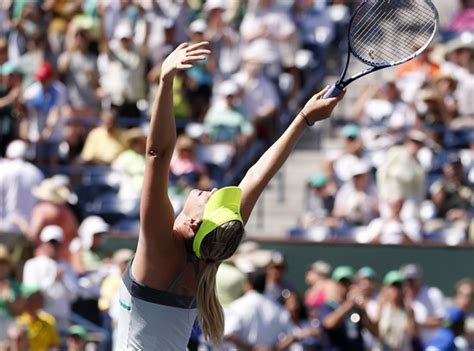 Photos: Sharapova hammers Wozniacki in Indian Wells final - Rediff Sports