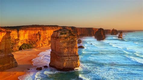 Australia, Beach, Limestone, Rock, Twelve Apostles, Sea, Cliff, Sand, Coast, Waves, Water ...