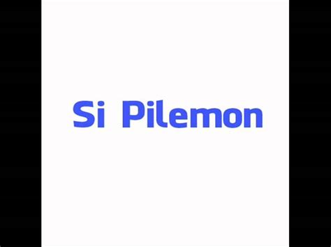 Si Pilemon, Si Pilemon Chords - Chordify