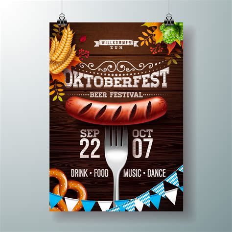 Oktoberfest poster illustration 332558 Vector Art at Vecteezy