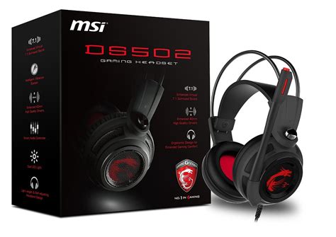 msi gaming headset with microphone - ds502 gaming headset - Walmart.com