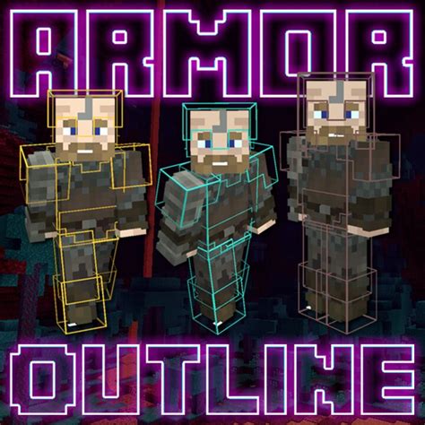 Armor Outline (skin revealing armor) Minecraft Texture Pack