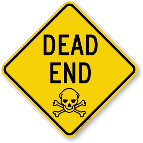 Dead End Sign Png - PNG Image Collection