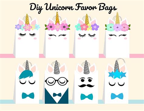 Free free printable unicorn gift bags, Download Free free printable unicorn gift bags png images ...