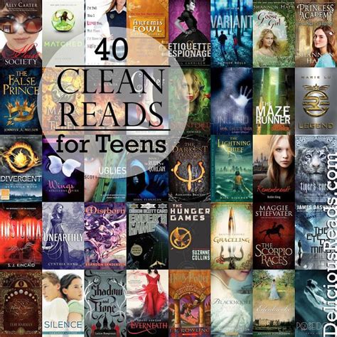 40 Clean Reads for Teens | Books for teen boys, Books, Teens reading