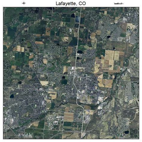 Aerial Photography Map of Lafayette, CO Colorado