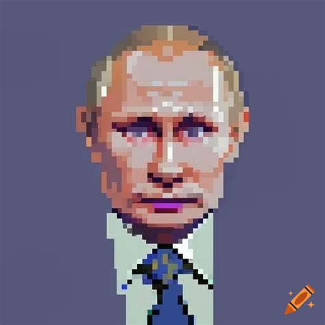 Pixel art portrait of putin on Craiyon