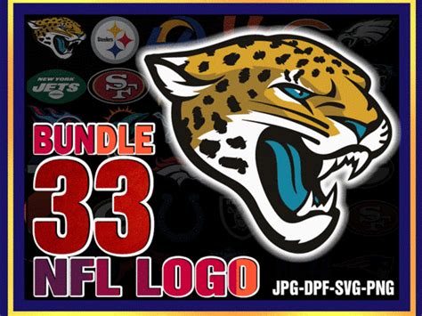 Bundle 33 Designs NFL logo svg, NFL Svg, NFL Team Svg, Nfl football svg, Cut file Vector, Icon ...