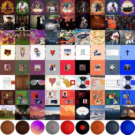 (edit from u/arielgreenwood’s post) Ye albums in the style of Ye albums (JIK INCLUDED) : Kanye