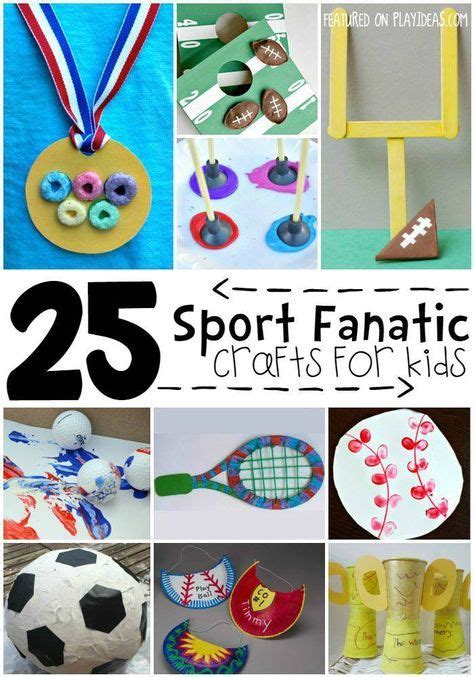 25 Sports Themed Crafts for Kids | Sport themed crafts, Crafts, Themed ...