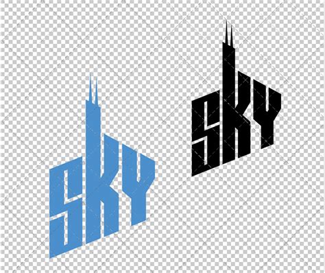 Chicago Sky Wordmark 2006, Svg, Dxf, Eps, Png - SvgShopArt