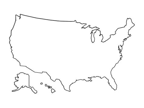 US Map Outline Svg United States Map Outline Svg USA Map - Etsy Canada