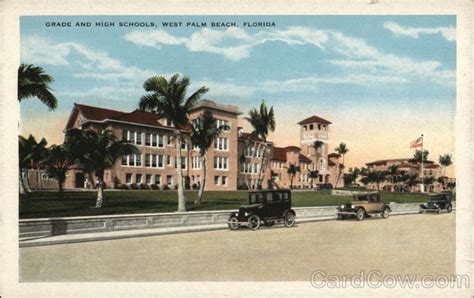 Grade and High Schools West Palm Beach, FL Postcard