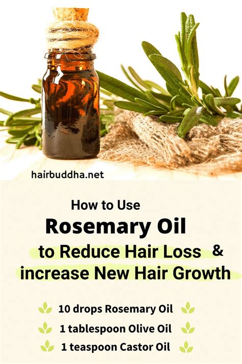 Rosemary Oil to Reduce Hair Loss (and Increase New Growth) - hair buddha #HairLossTreatmentBerl ...