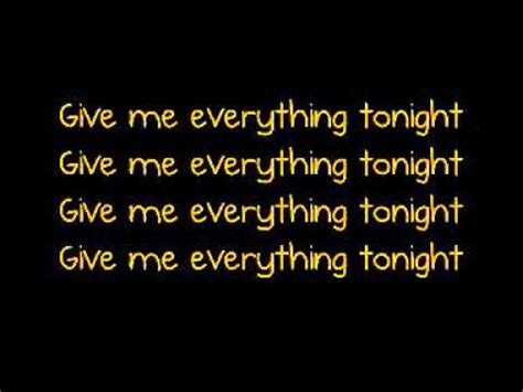 Pitbull, Nayer, Ne-Yo -Give me everything (Tonight) [Lyrics] - YouTube