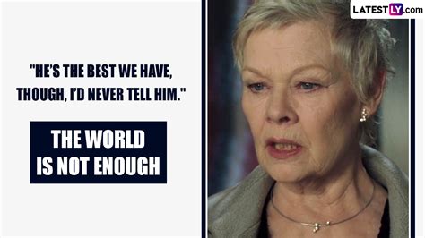 Hollywood News | Judi Dench's Best Quotes as M From the James Bond ...