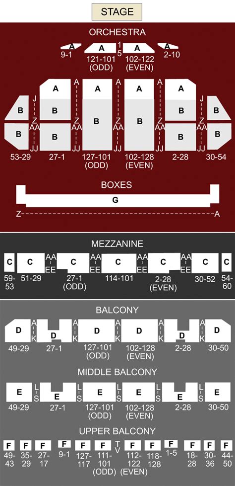 St. Louis Repertory Theater Seating Chart | NAR Media Kit