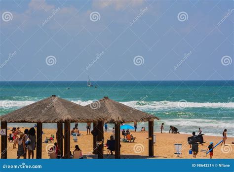 The Mediterranean Beach of Ashkelon in Ashkelon, Israel. Editorial ...