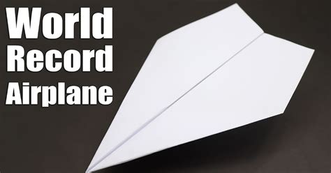 How to Fold the World Record Paper Airplane - Easy Paper Plane that FLY FAR