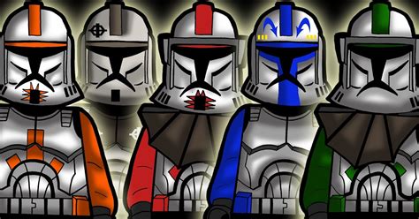 Kevin's Art Blog: Lego Star Wars Clone Commanders Wallpaper