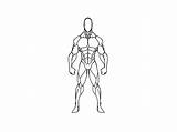 Superhero Body Outline Coloring Pages sketch template