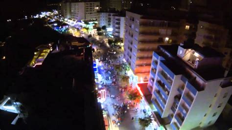 DJI phantom aerial night view Praia da rocha Portugal - YouTube