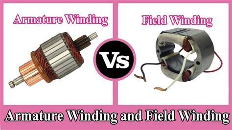 Armature Winding and Field Winding - Difference between Armature and Field | Electrical ...