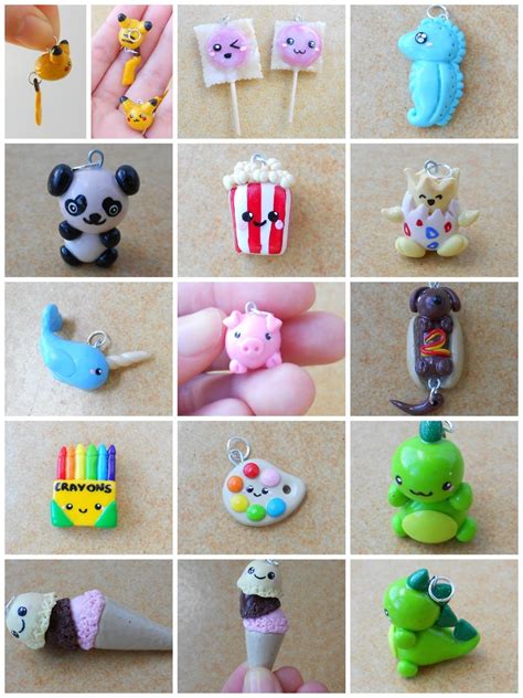 #Polymerclay #charms #kawaii #colgantes #fimo | Polymer clay crafts, Clay crafts, Diy clay crafts