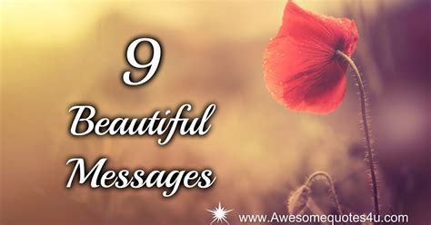 Awesome Quotes: 9 Beautiful Messages