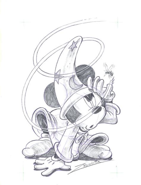 Sorcerer Mickey Drawing at PaintingValley.com | Explore collection of Sorcerer Mickey Drawing