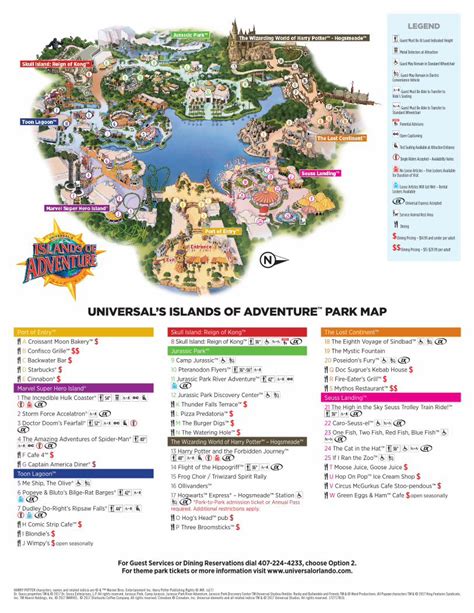 (PDF) UNIVERSAL’S ISLANDS OF ADVENTURE PARK MAP · Harry Potter and the ...