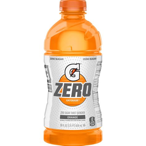 Gatorade G Zero Sugar Orange Thirst Quencher Sports Drink, 28 oz Bottle ...