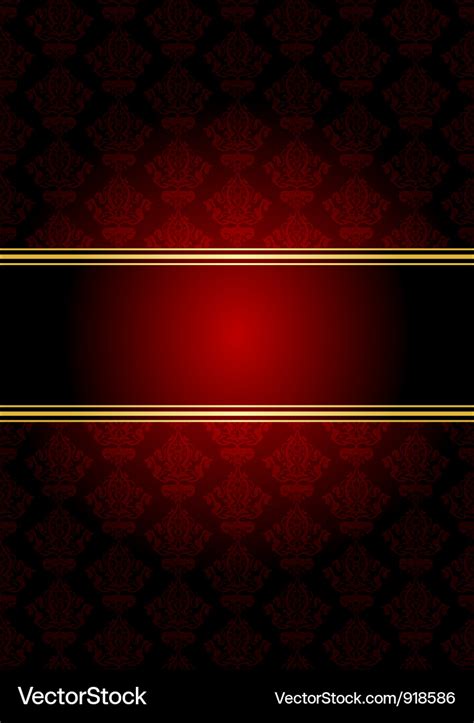 Red gold wallpaper Royalty Free Vector Image - VectorStock